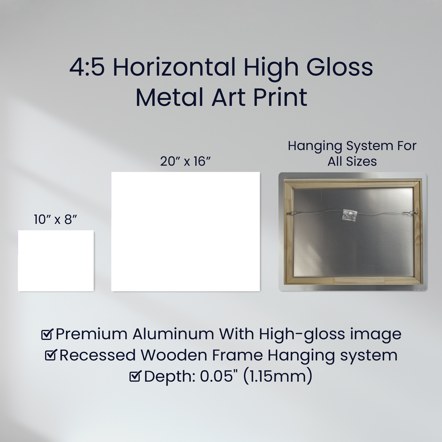 Never Stop Dreaming Quote Positive Motivation Room Decor Horizontal High Gloss Metal Art Print