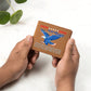 American Eagle To Son Gift, Inspirational Graphic Leather Wallet