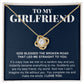 To My Girlfriend Gift, You Complete Me Romantic Love Knot Necklace