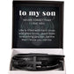 Be the Man I Know You Can Be, To My Son Gift, Men's Cross Bracelet