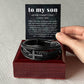 When Life Tries to Knock You Down, To My Son Gift, Men's Cross Bracelet