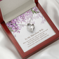 Now and Forever Love Open Heart Necklace to Marvelous Wife