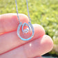 To My Soulmate For Wife or Girlfriend Lucky Horseshoe Pendant Necklace