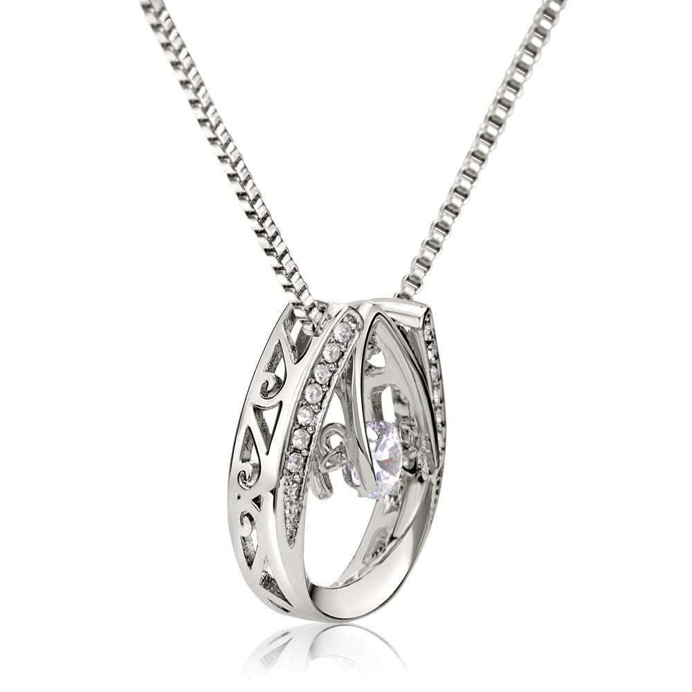 To My Soulmate For Wife or Girlfriend Lucky Horseshoe Pendant Necklace