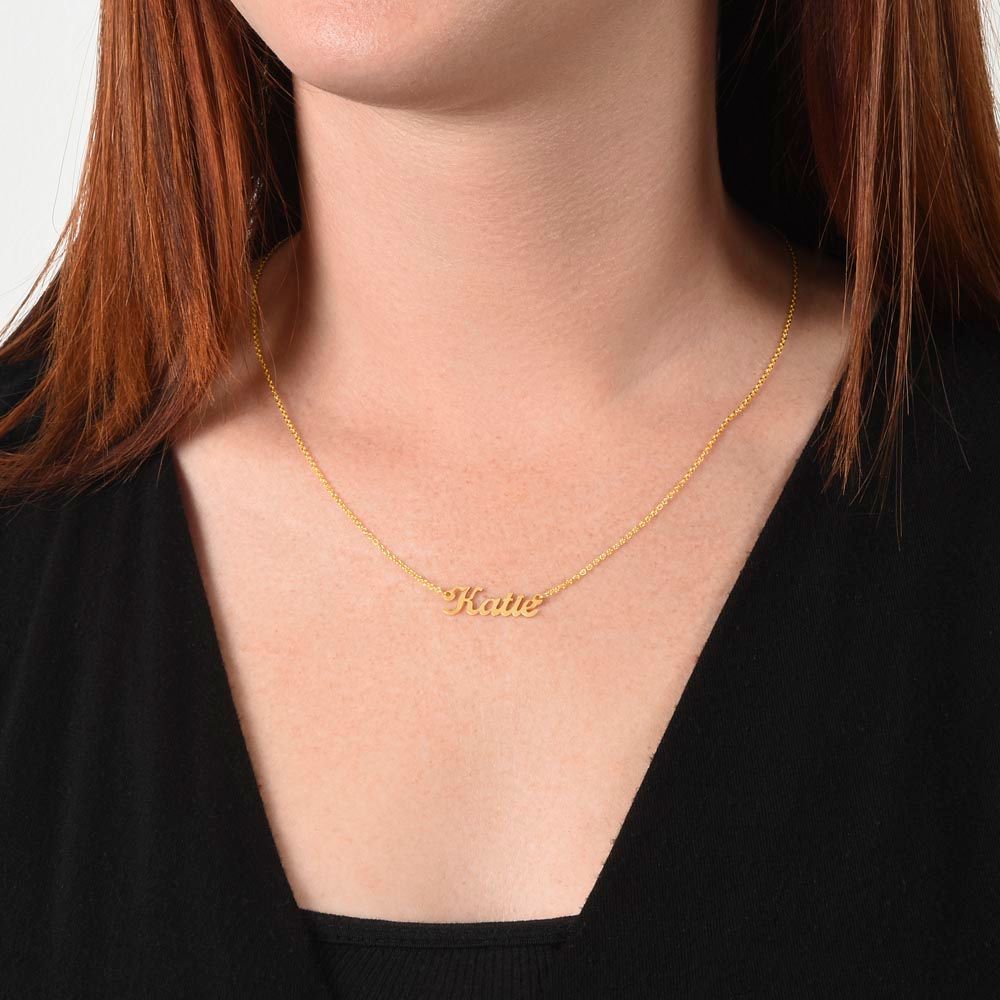 Minimalist Custom Personalized Name Necklace, Jewelry Gifts For Her