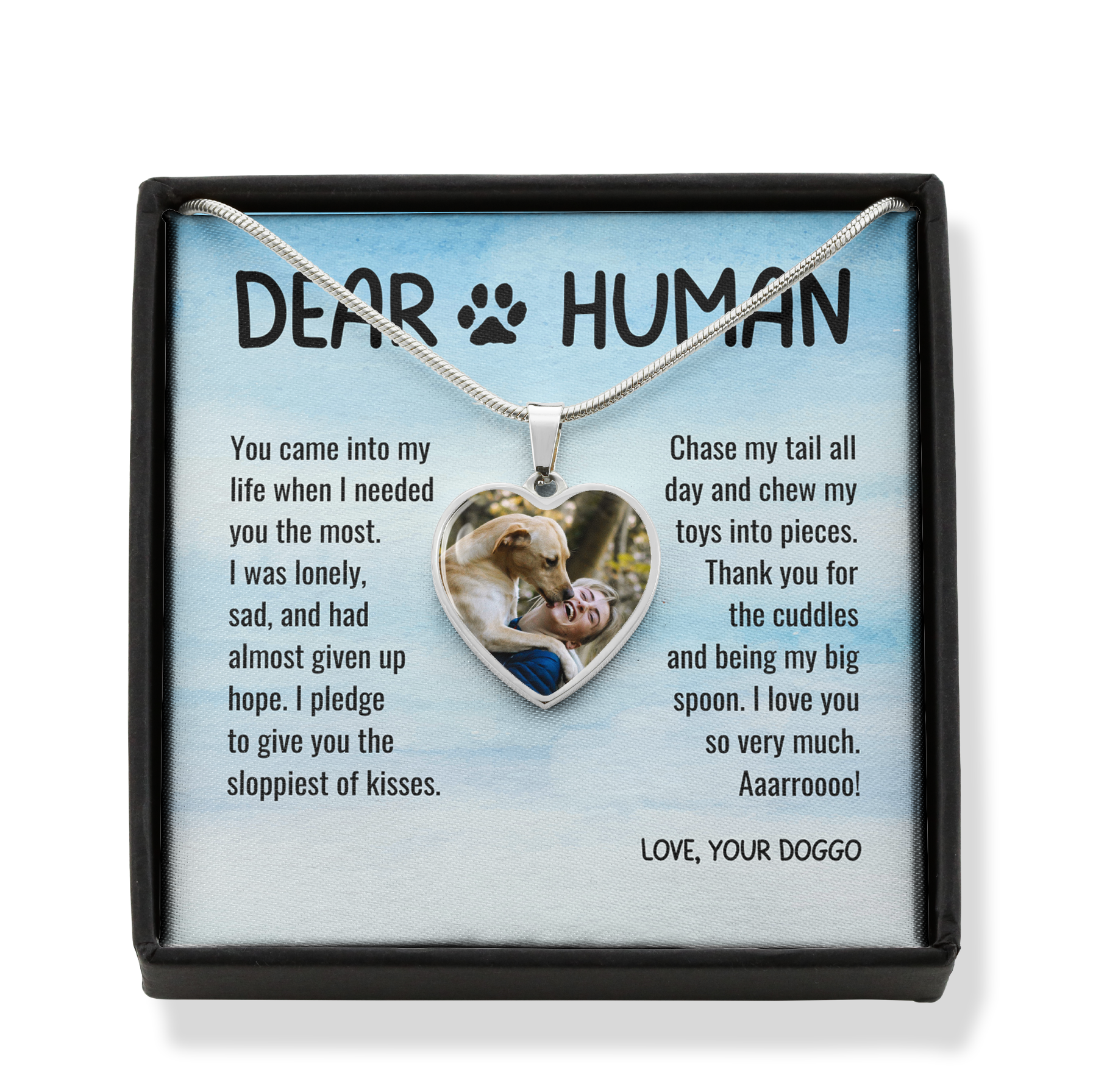 Dog necklace for human clearance