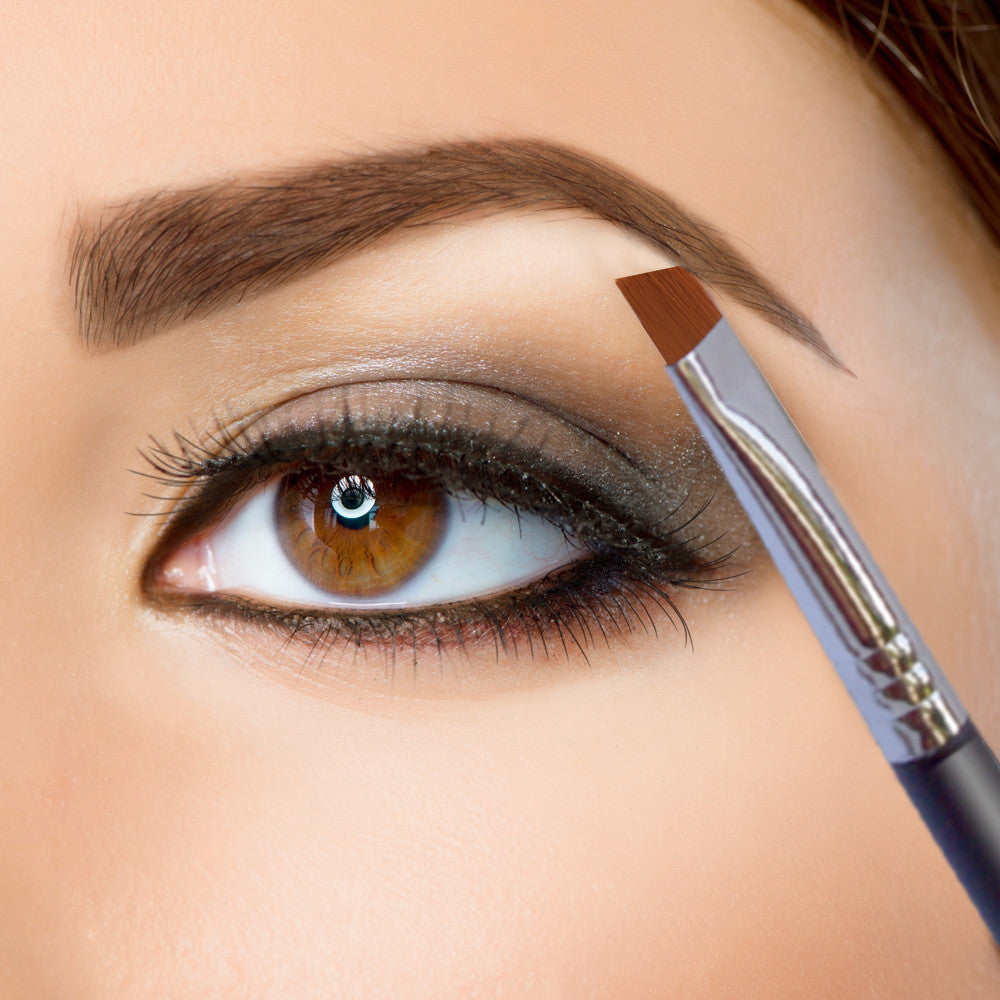 Metal Eyelash Comb and Double Ended Angled Eyebrow Brush Spoolie Set