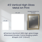 Never Stop Dreaming Aesthetic Positive Motivation Room Decor Vertical High Gloss Metal Art Print