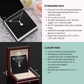 Condolence Gift, I'm Sorry I Can't Be With You This Christmas, Alluring Beauty Pendant Memorial Necklace