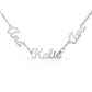 Two or Three Names, Twin Gift, Custom Name Necklace