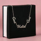 Two or Three Names, Twin Gift, Custom Name Necklace
