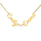 Two or Three Names, Twin Gift, Custom Name Necklace