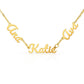 Two or Three Names, Twin Gift, Custom Name Necklace
