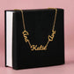 Two or Three Names, Twin Gift, Custom Name Necklace