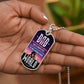 The One Who Will Always Make You Safe and Protected, Dad Gift Dog Tag Necklace For Father's Day