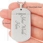 Happy Birthday To My Husband Gift Dog Tag Necklace