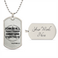 I Can Do All Things Through Chirst Who Strengthen Me, Dog Tag Necklace Gift