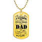 It Takes a Special Person to be a Dad From Daughter to Father Gift Dog Tag Necklace For Father's Day