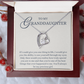 To my Granddaughter Gift from Grandparent, If I Can Give You One Thing, Forever Love Heart Pendant Necklace