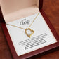 To My Wife Gift, I Found My Forever, Round CZ Forever Love Necklace