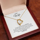 To My Wife Gift, Once in a Lifetime, Round CZ Forever Love Necklace