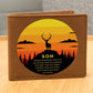To Son Gift, Inspirational Graphic Leather Wallet, Mountain Deer You Are Braver Than You Think