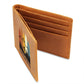 To Son Gift or Grandson Gift, Inspirational Graphic Leather Wallet, Mountain Hiker Live Fearlessly