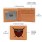 To Son Gift, Warrior Shield, Hard Times and Good Times, Inspirational Graphic Leather Wallet