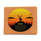 To Son Gift, Inspirational Graphic Leather Wallet, Mountain Deer You Are Braver Than You Think