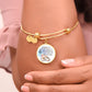 Sometimes I’ve Believed as Many as Six Impossible Things, Alice in Wonderland, Engravable Charm Bangle
