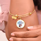 You are Stronger than the storms, Positive Affirmation Engravable Charm Bangle
