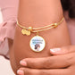 Stronger Than Yesterday, Positive Affirmation Engravable Charm Bangle