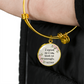 I exist as I am, Walt Whitman Quote, Engravable Charm Bangle