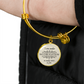 I am under no obligation to make sense to you, Alice in Wonderland, Engravable Charm Bangle