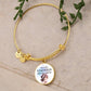 You are Stronger than the storms, Positive Affirmation Engravable Charm Bangle