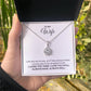 To My Wife Gift, Life Led Me to You, Round CZ Eternal Hope Necklace