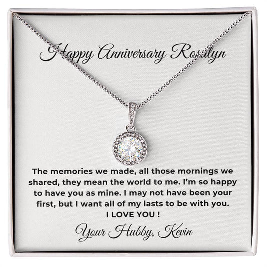 Custom Elegant Anniversary Necklace Gift For Wife Eternal Hope Necklace