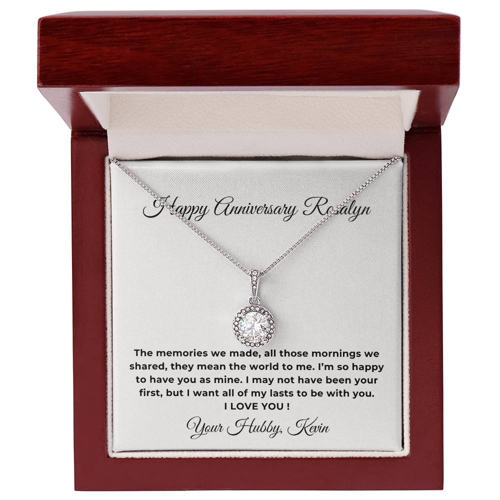 Custom Elegant Anniversary Necklace Gift For Wife Eternal Hope Necklace