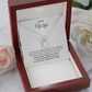 To My Wife Gift, I Found My Forever, Round CZ Eternal Hope Necklace
