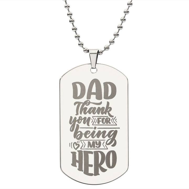 Father's day clearance necklace engraved