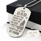 You Will Always be my #1 Man, To Dad Gift Engraved Dog Tag Necklace For Father's Day