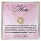 To My Mom Gift, I Need To Say I Love You Love Knot Necklace For Mother's Day