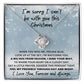 Blue Heaven I Can't Be With You This Christmas Poem Condolence Love Knot Necklace