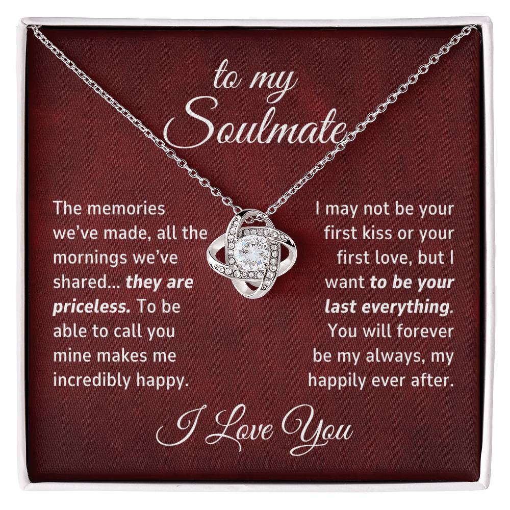 Soulmate Gift, The Memories We've Made Romantic Love Knot Necklace