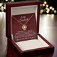 To My Soulmate Gift,  I Would Love You In a Hundred Lifetimes Romantic Love Knot Necklace