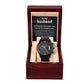 To My Husband You Are My Happily Ever After Black Chronograph Watch For Men