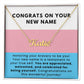 Honoring Your Bravery To Be You Custom Name Necklace for Transgender LGBTQ Pride Month Gift