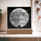 To My Hot Firefighter Gift, I Love You to the Moon and Back, Acrylic Square LED Night Light Display Plaque