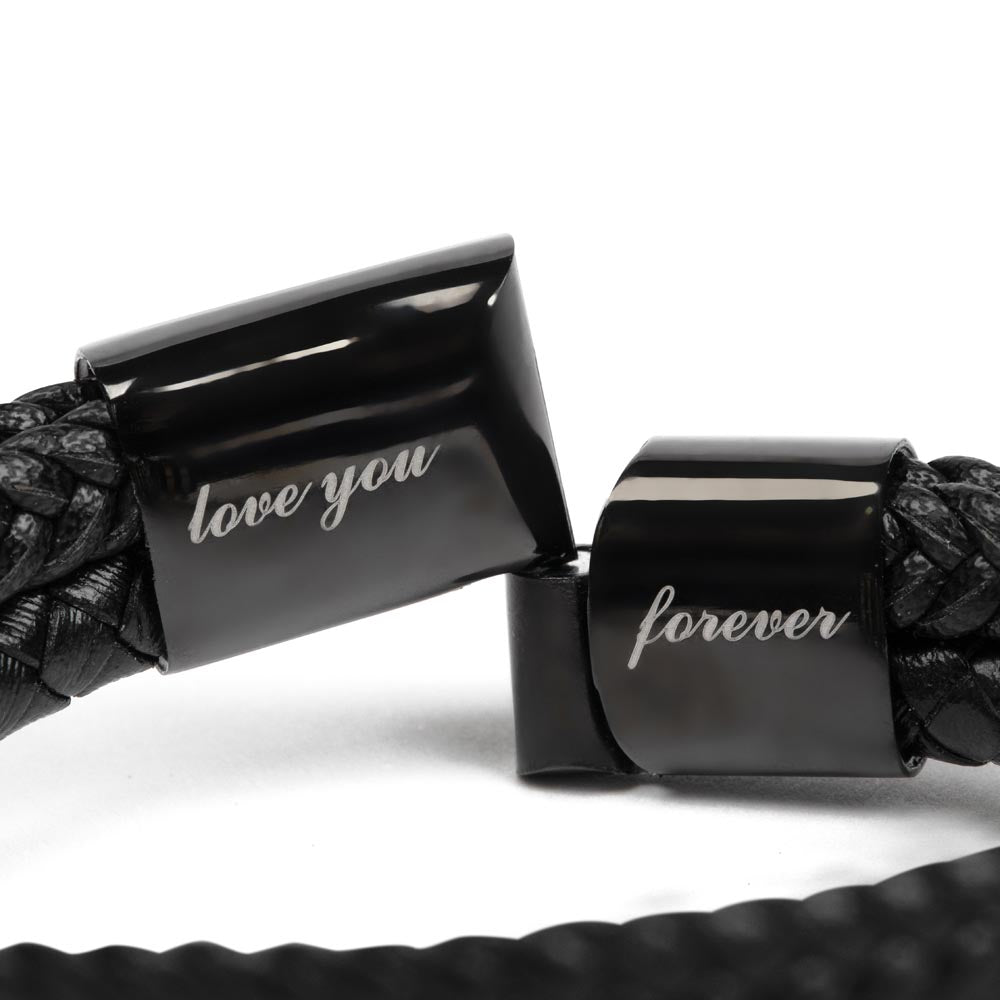 To My Man, We Will Chase Our Dreams, To Him From Her, Love You Forever Men's Bracelet