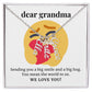 Sending You A Big Smile, To Grandma Gift Custom Multi Grandchildren Name Necklace